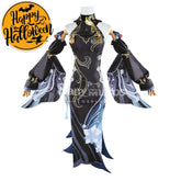 【In Stock】Game Genshin Impact Cosplay Frostflower Dew Shenhe Costume Costumes